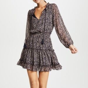 Rebecca Minkoff floral long sleeve dress
